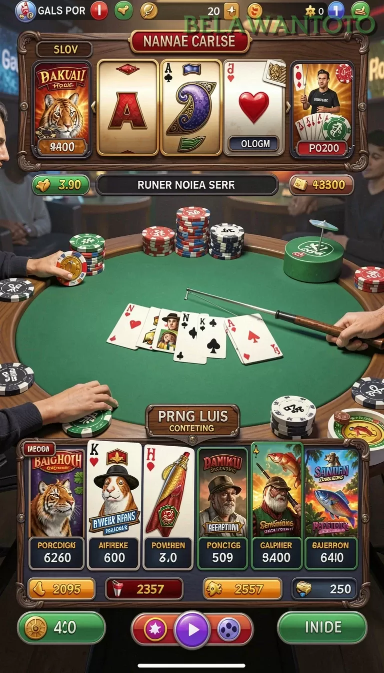 Cuplikan layar F08 — menu navigasi