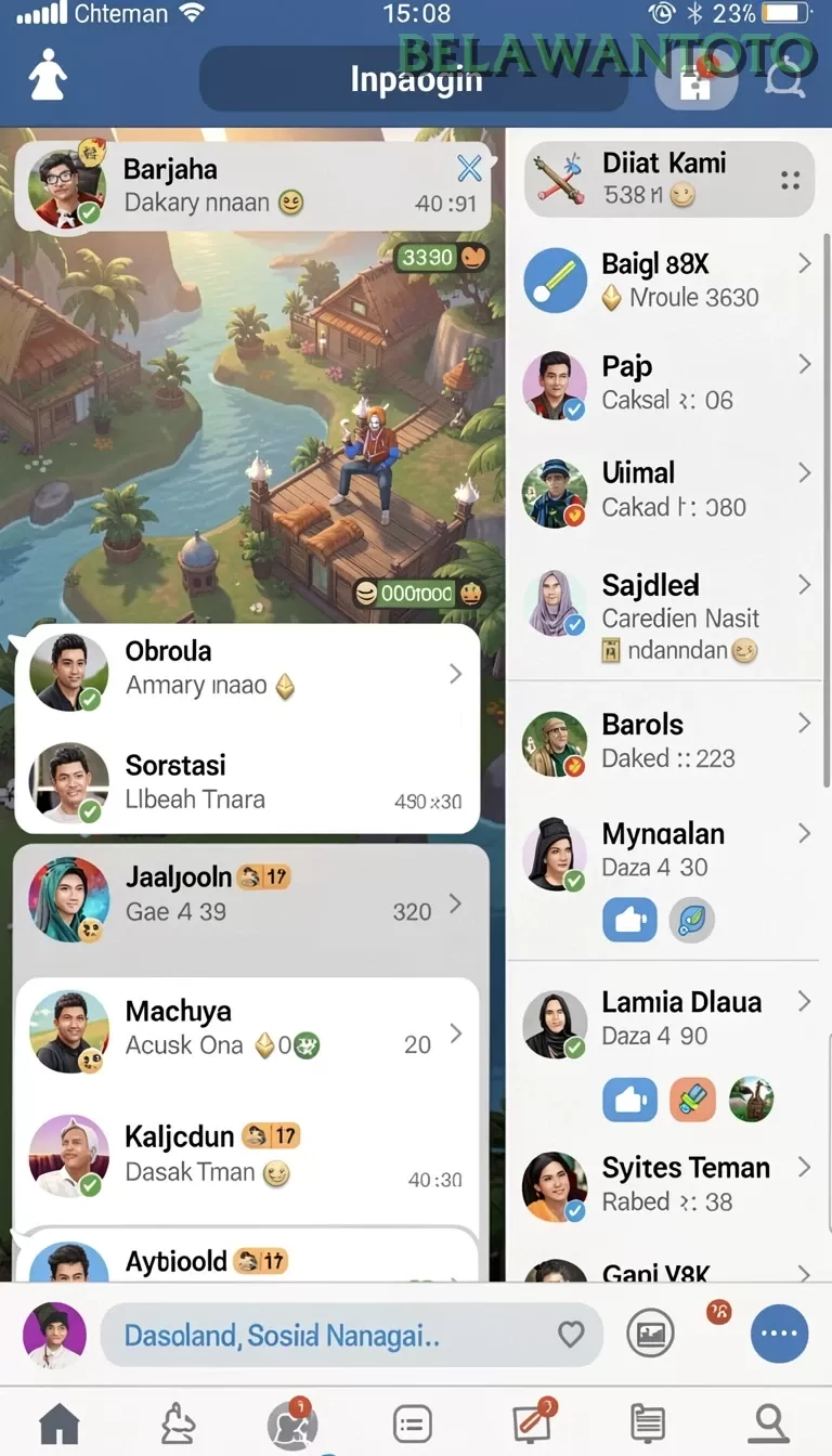 Cuplikan layar VIVATOGEL — pengaturan akun