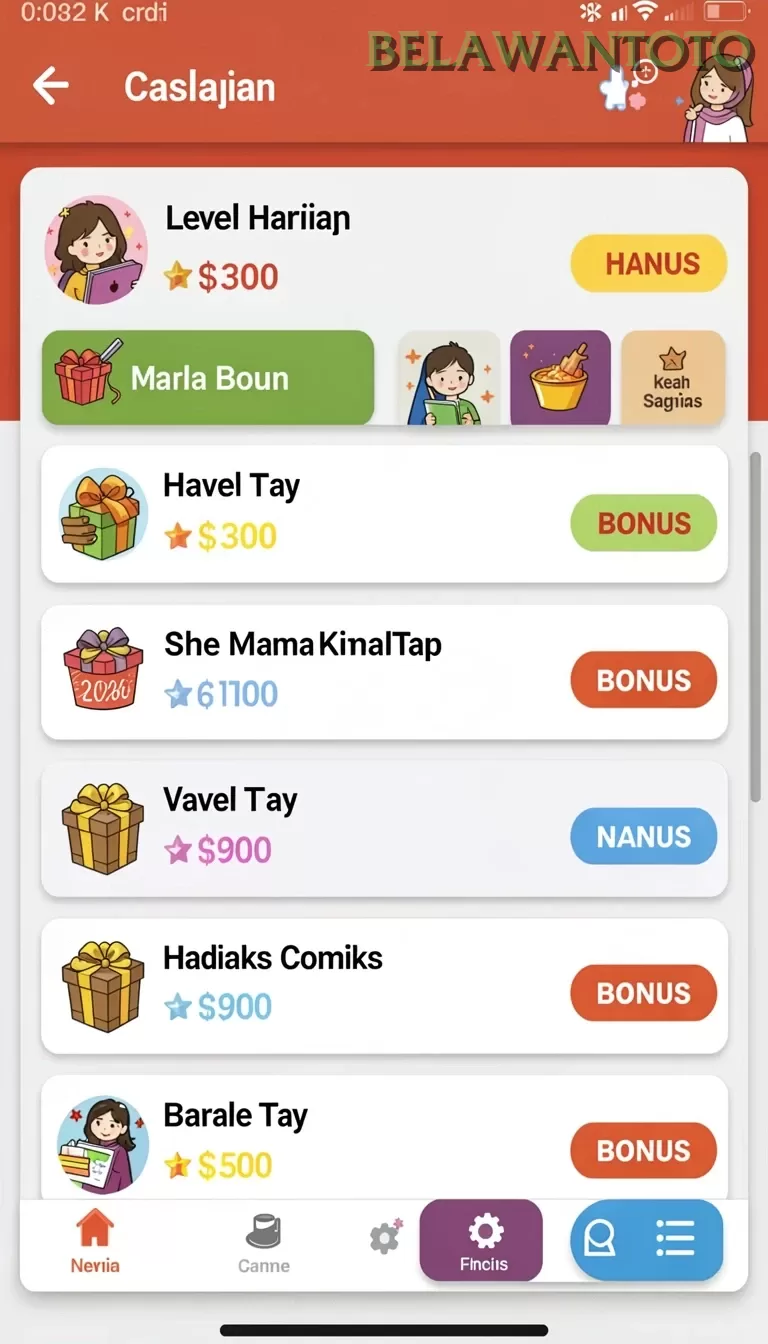 Cuplikan layar VIVATOGEL — aktivitas