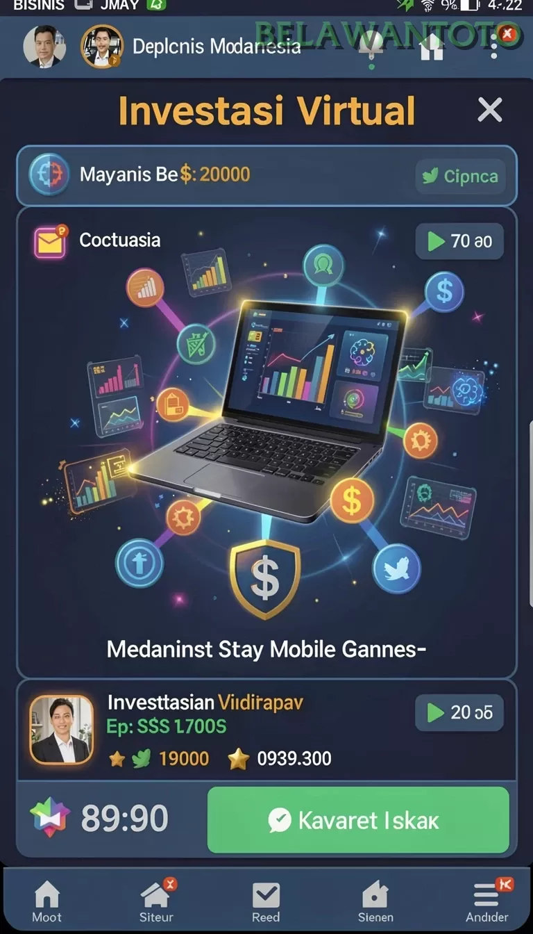 Cuplikan layar QTGAME — halaman utama