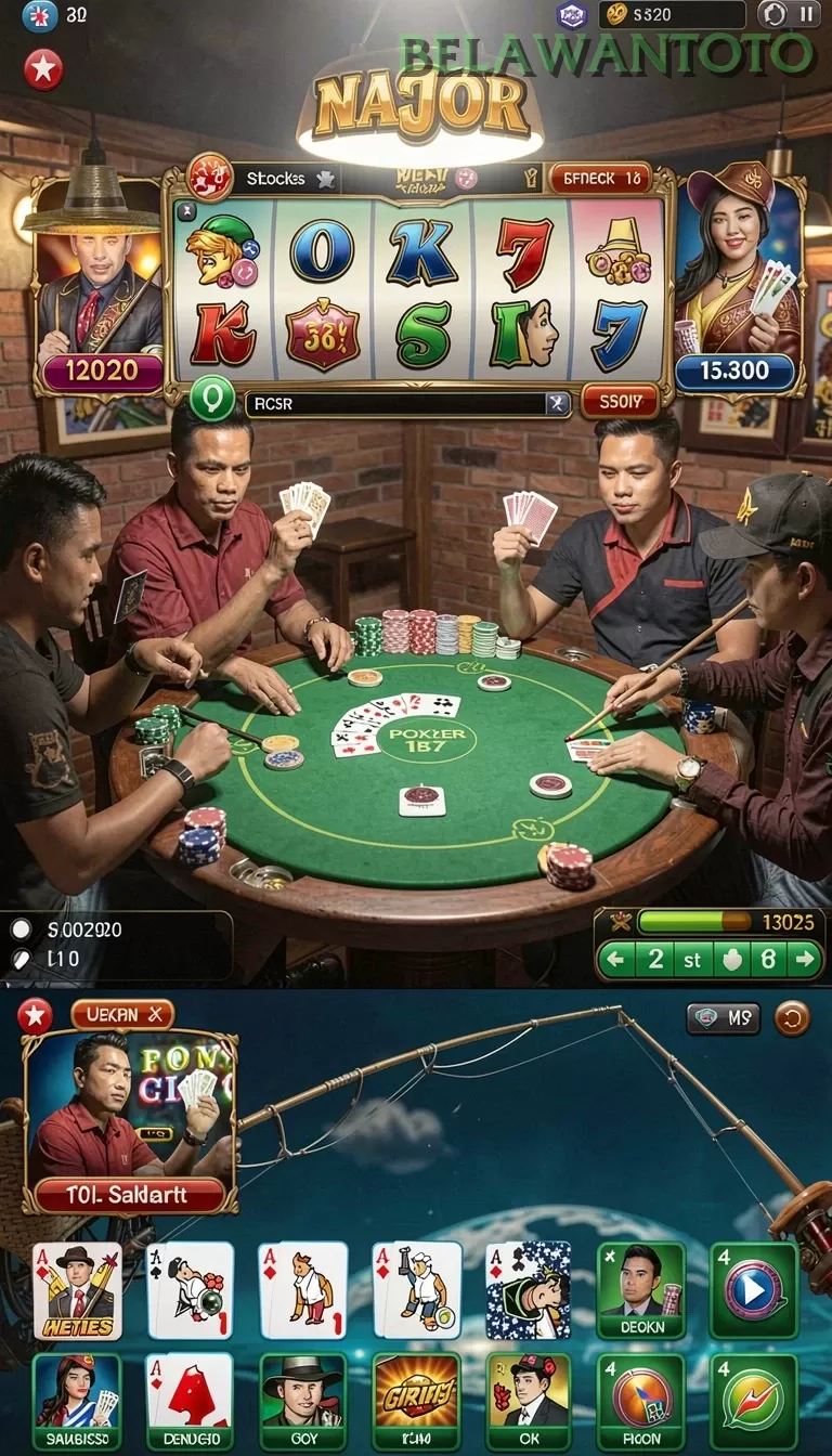 Cuplikan layar JTBLUE — menu navigasi